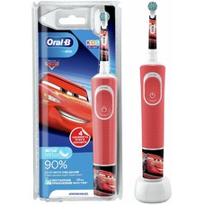 Электрическая зубная щетка Oral-B Kids Cars цвет:красный