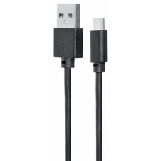 Кабель SUNWIND micro USB (m) - USB (m), 1м, 2A, черный