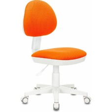 Кресло детское Бюрократ KD-3, на колесиках, ткань, оранжевый [kd-3/wh/tw-96-1]
