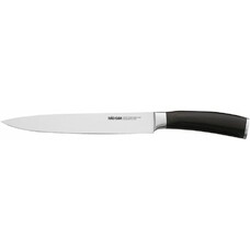 Нож кухонный NADOBA Dana 722512, разделочный, 200мм, заточка прямая, стальной, дерево/серебристый