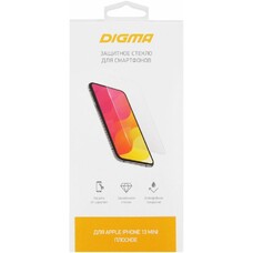 Защитное стекло для экрана Digma DGG1AP13MA для Apple iPhone 13 mini прозрачная, 1 шт