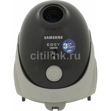 Пылесос SAMSUNG VCC5241S3K/XEV, 1800Вт, черный/белый