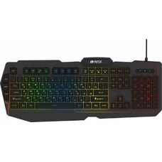 Клавиатура HIPER GENOME GK-2, USB, c подставкой для запястий, черный