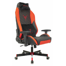 Кресло игровое KNIGHT Neon, на колесиках, эко.кожа, черный/красный/красный [knight neon red]