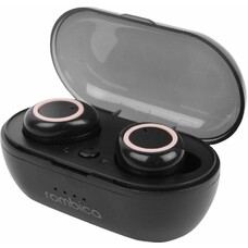 Наушники ROMBICA Mysound Air Pale, Bluetooth, вкладыши, черный/красный [bt-h028]