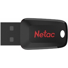 Флешка USB NETAC U197 32ГБ, USB2.0, черный и красный [nt03u197n-032g-20bk]