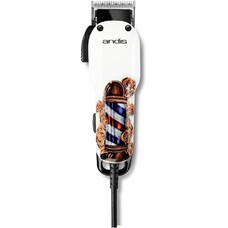 Машинка для стрижки ANDIS US-1 Fade in Barber Pole Design белый/рисунок [66725]