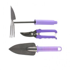 Набор садового инструмента с секатором, пластиковые рукоятки, 3 предмета, Standard Palisad [62904]