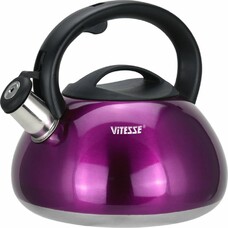 Металлический чайник Vitesse VS-1121, 3л, фиолетовый [vs-1121 фиолет]