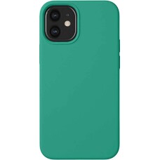 Чехол (клип-кейс) Deppa Liquid Silicone, для Apple iPhone 12 mini, противоударный, зеленый [87718]