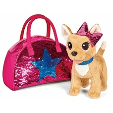 Мягкая игрушка Simba Chi-Chi love Плюшевая собачка Блестящая мода (5893351) кремовый 20см (5+)