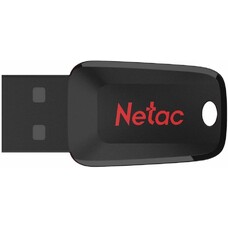 Флешка USB NETAC U197 16ГБ, USB2.0, черный и красный [nt03u197n-016g-20bk]