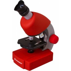Микроскоп BRESSER Junior 70122, 40-640x, на 3 объектива, красный