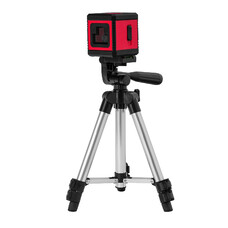 Лазерный уровень XQB RED Pro SET, 10 м, красный луч, батарейки, штатив Matrix [350185]