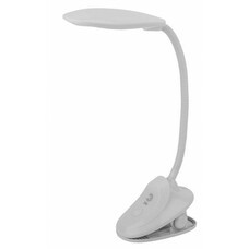 Настольная лампа Эра NLED-478-8W-W на прищепке белый