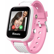 Смарт-часы Кнопка Жизни Aimoto Pro Indigo 4G, 1.44", розовый / розовый [9500103]