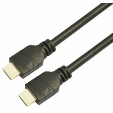 Кабель аудио-видео LAZSO WH-111, HDMI (m) - HDMI (m) , ver 1.4, 10м, GOLD, черный [wh-111(10m)]