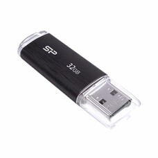 Флешка USB Silicon Power Ultima U02 32ГБ, USB2.0, черный [sp032gbuf2u02v1k]