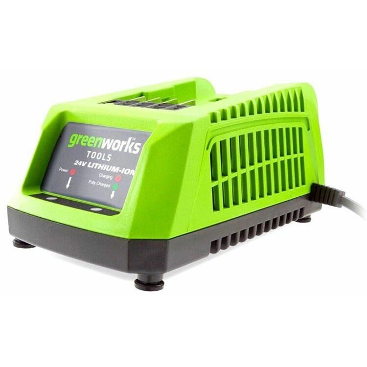 Зарядное greenworks. GREENWORKS g24b2. Зарядное устройство GREENWORKS g24c (2932407) 24v. GREENWORKS g24c 2903607 24 в. Зарядное устройство GREENWORKS g24c 2913907 24 в.