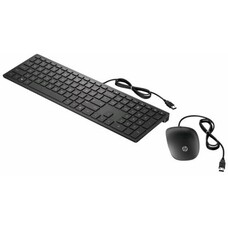Комплект (клавиатура+мышь) HP Pavilion 400, USB, проводной, черный [4ce97aa]
