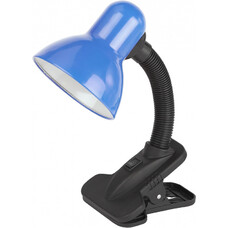 Настольная лампа Эра N-102-E27-40W-BU на прищепке синий