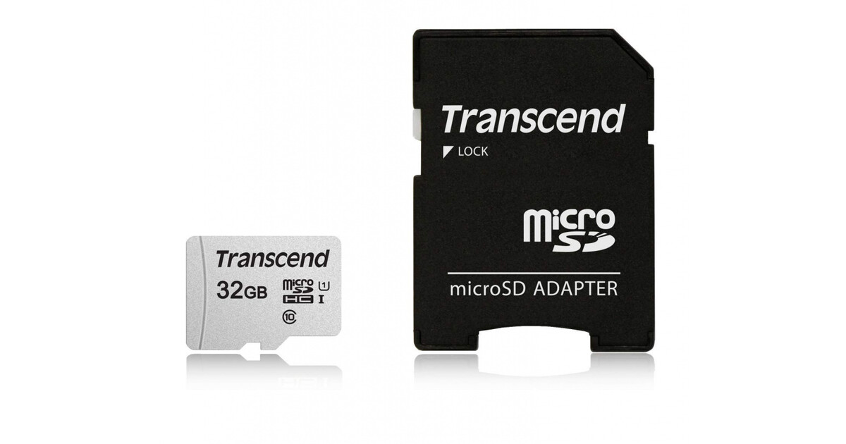 Флеш карта microsdhc 32gb class10 transcend ts32gusd300s a adapter