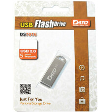 Флешка USB DATO DS7016 32ГБ, USB2.0, серебристый [ds7016-32g]