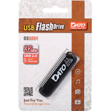Флешка USB DATO DS2001 32ГБ, USB2.0, черный [ds2001-32g]