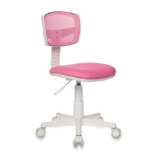 Кресло детское Бюрократ CH-W299, на колесиках, сетка/ткань, розовый [ch-w299/pk/tw-13a]