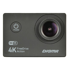Видеорегистратор DIGMA FreeDrive Action 4K WiFi, черный