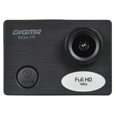 Экшн-камера DIGMA DiCam 170 1080p, черный [dc170]