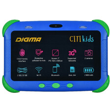 Детский планшет DIGMA CITI Kids, 2GB, 32GB, 3G, Android 9.0 синий [cs7216mg]