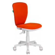 Кресло детское Бюрократ KD-W10, на колесиках, ткань, оранжевый [kd-w10/26-29-1]