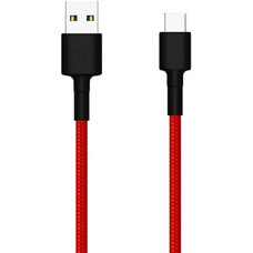 Кабель XIAOMI Mi Braided, USB Type-C (m) - USB (m), 1м, красный [sjv4110gl]