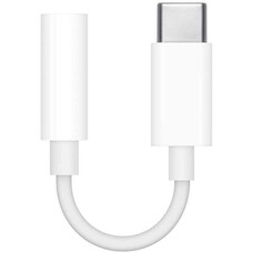 Переходник Apple MU7E2ZM/A, USB Type-C (m) - Jack 3.5 (f), MFI, белый