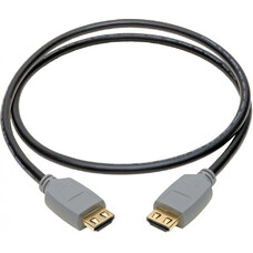 Кабель аудио-видео Tripp Lite HDMI (m) - HDMI (m) , ver 2.0, 0.9м, GOLD, черный/серый [p568-003-2a]