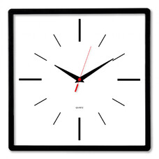 Настенные часы Бюрократ WallC-S61P, аналоговые, черный