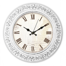 Настенные часы Бюрократ WallC-R73P, аналоговые, белый