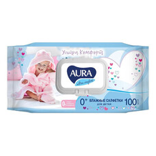 Салфетки влажные Aura Детские Ultra Comfort (100лист.)