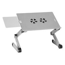 Стол для ноутбука CACTUS CS-LS-T8-C, серебристый