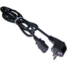 Шнур питания Lanmaster LAN-PP13/SHA-1.0-BK (упак.:1шт) 1м черный