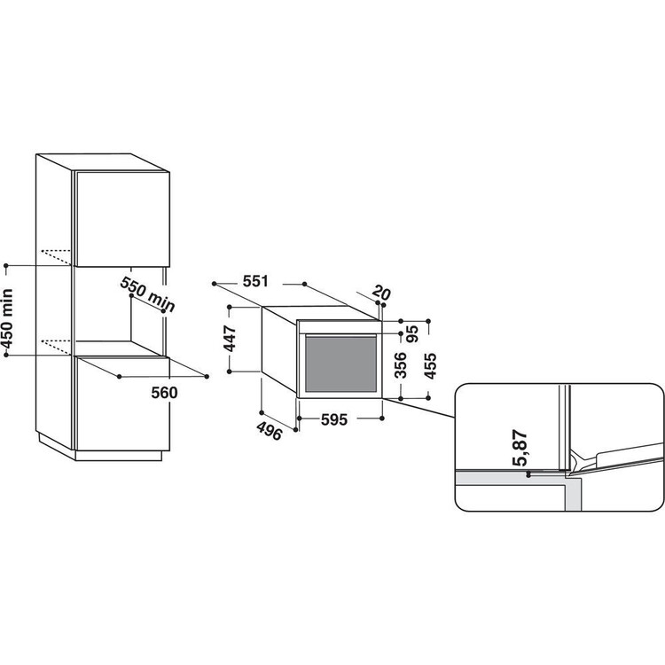 Микроволновая печь whirlpool amw 730 nb схема встраивания