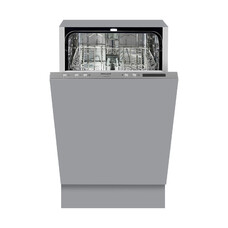 Встраиваемая посудомоечная машина WEISSGAUFF BDW 4543 D, узкая, ширина 44.8см, полновстраиваемая, загрузка 9 комплектов