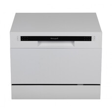 Посудомоечная машина WEISSGAUFF TDW 4006, компактная, настольная, 55см, загрузка 6 комплектов, белая [419427]