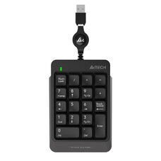 Числовой блок A4TECH Fstyler FK13, USB, без русского алфавита, серый [fk13 usb ( grey)]