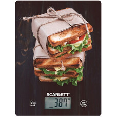 Весы кухонные SCARLETT SC-KS57P56, рисунок/сэндвичи