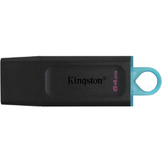 Флешка USB Kingston DataTraveler Exodia 64ГБ, USB3.2, черный и голубой [dtx/64gb]