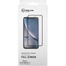 Защитное стекло для экрана REDLINE для Apple iPhone 12 Pro Max антиблик, 75 х 158 мм, 1 шт, черный [ут000021879]