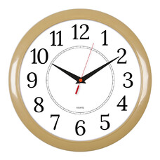 Настенные часы Бюрократ WALLC-R88P, аналоговые, бежевый