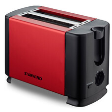 Тостер STARWIND ST1102, красный/черный